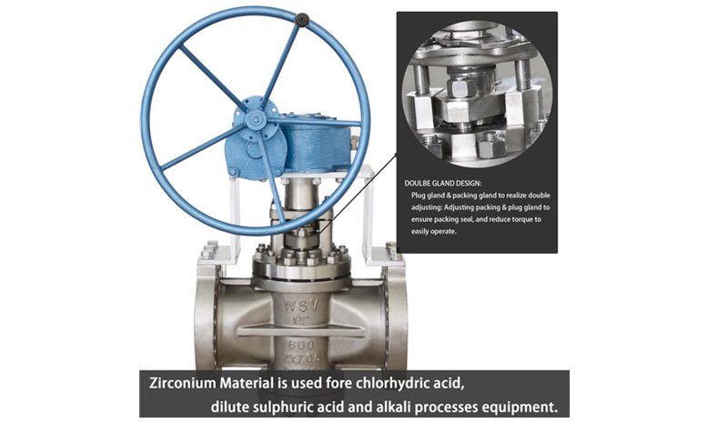 Zirconium Plug Valves