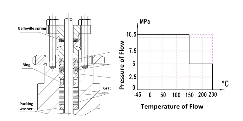 V Type PTFE and Graphite Packing Structure