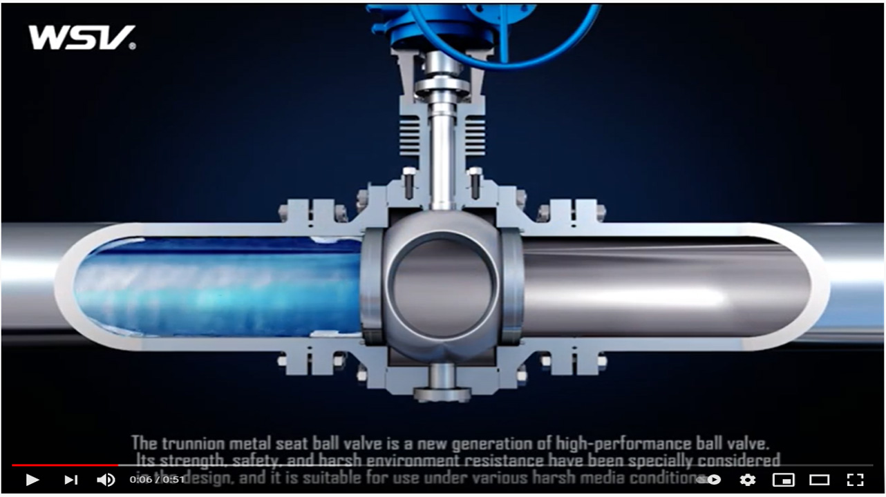 WSV Trunnion Metal Seat Ball Valve